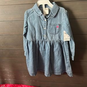 NWT OshKosh 24M girls denim dress